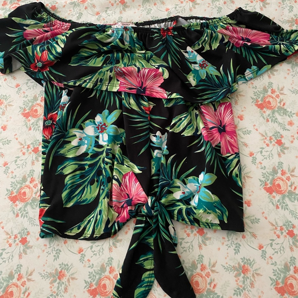 floral crop top